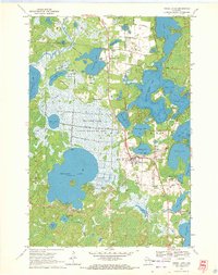 1970 Map of Three Lakes, WI — High-Res | Pastmaps